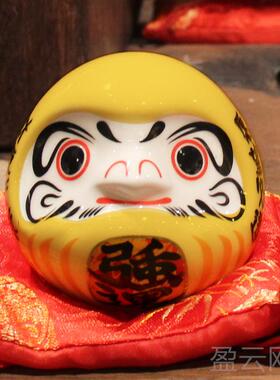 正品日式店铺达摩蛋料开运摆件寿店装饰品陶瓷存钱罐日本司理业开