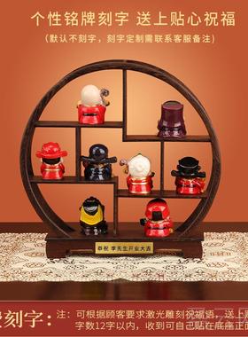 正品物中国风礼五路财神爷摆件店家客厅玄关办公室用铺开业招财装