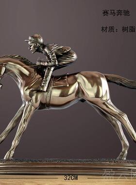 正品人雕塑掷物铁饼者桌男体育运动员树公脂书房办室家居面装饰品