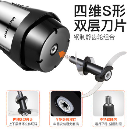 九阳官方旗舰店九阳A960绞肉机家用小型搅肉机多功能打肉机料理机电动搅碎绞馅机3