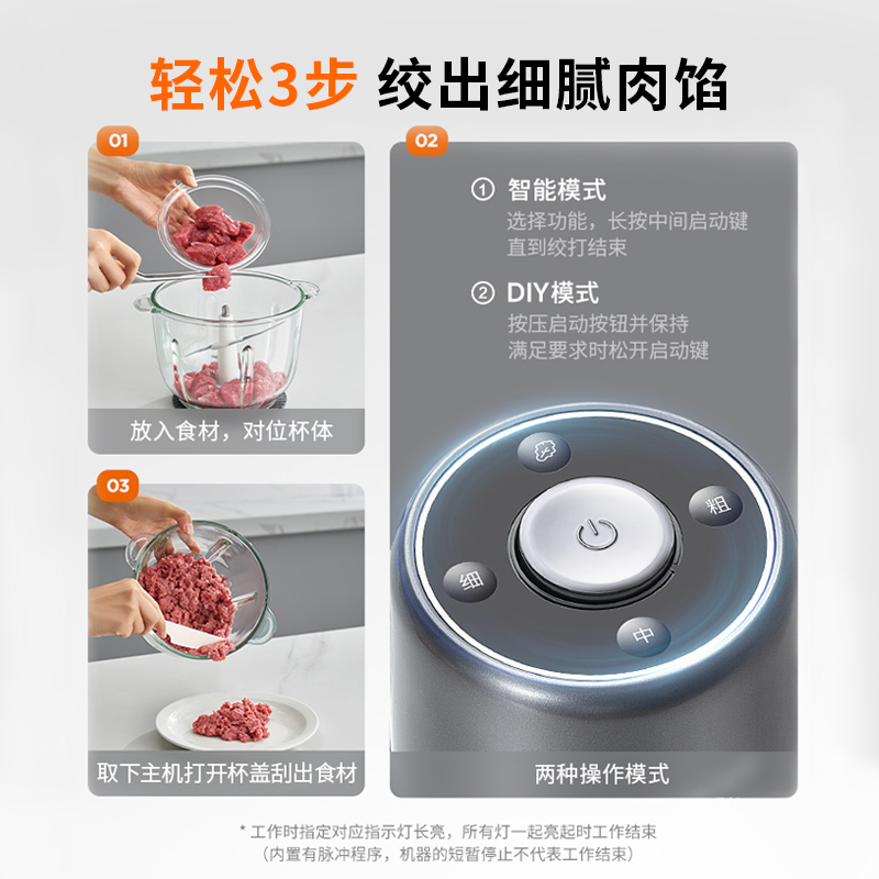 九阳绞肉机家用搅拌器电动料理机搅拌机多功能自动厨房电器烹饪机,淘宝优惠券,粉丝福利购,淘宝优惠卷