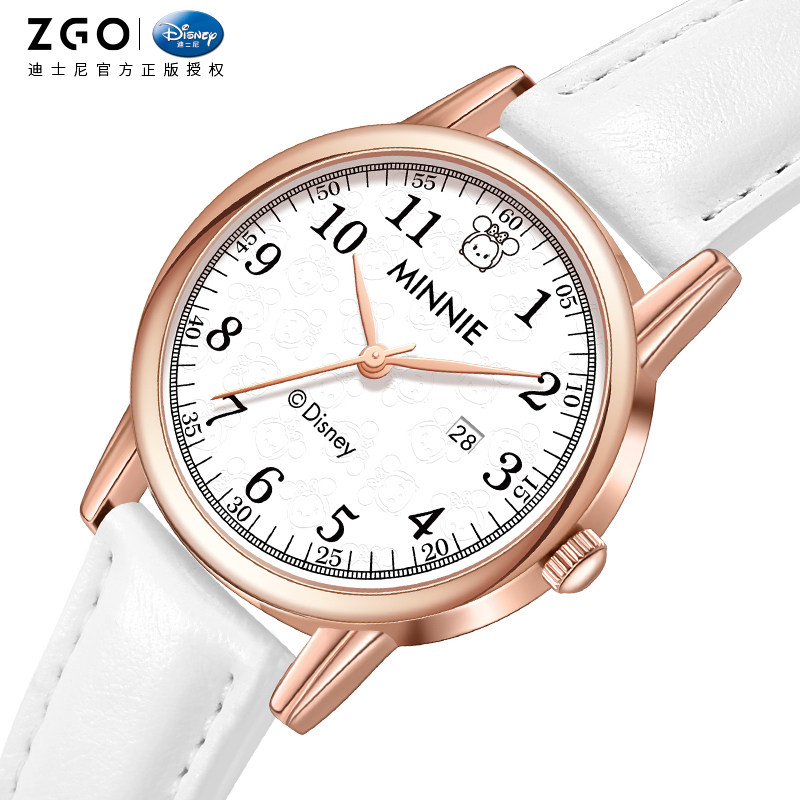 迪士尼女极简风小表盘ins正品手表 刀锋手表国产腕表