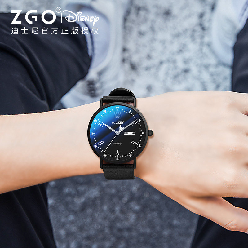 迪士尼手表男中学生儿童男孩机械 刀锋手表国产腕表