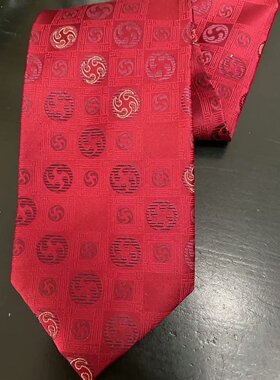 商务 南京特产 南京云锦研究所吉祥云锦灰色花纹纳米精品领带现货