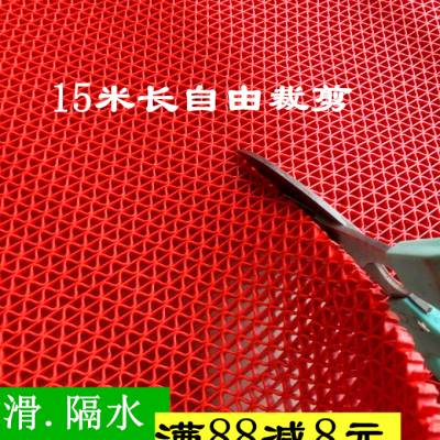 地垫PVC塑料地毯浴室防滑垫家用厨房隔水网格塑胶垫镂空浴室地垫 - 图2