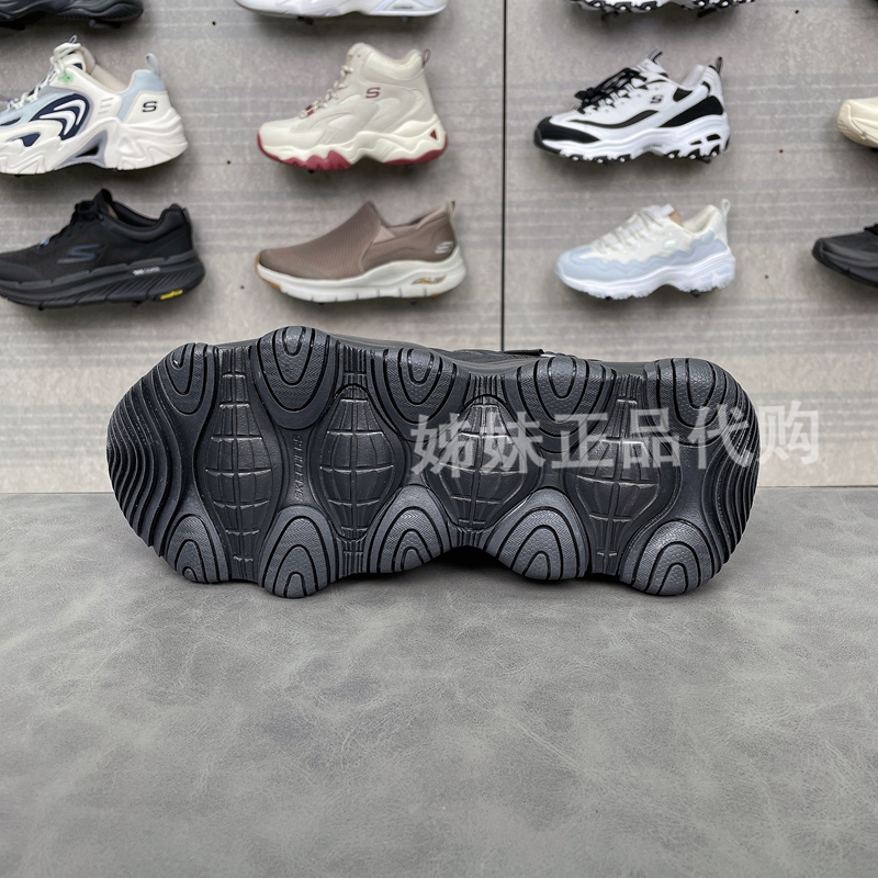 Skechers斯凯奇女鞋秋季新款啵啵熊轻质运动厚底休闲老爹鞋896265-图3