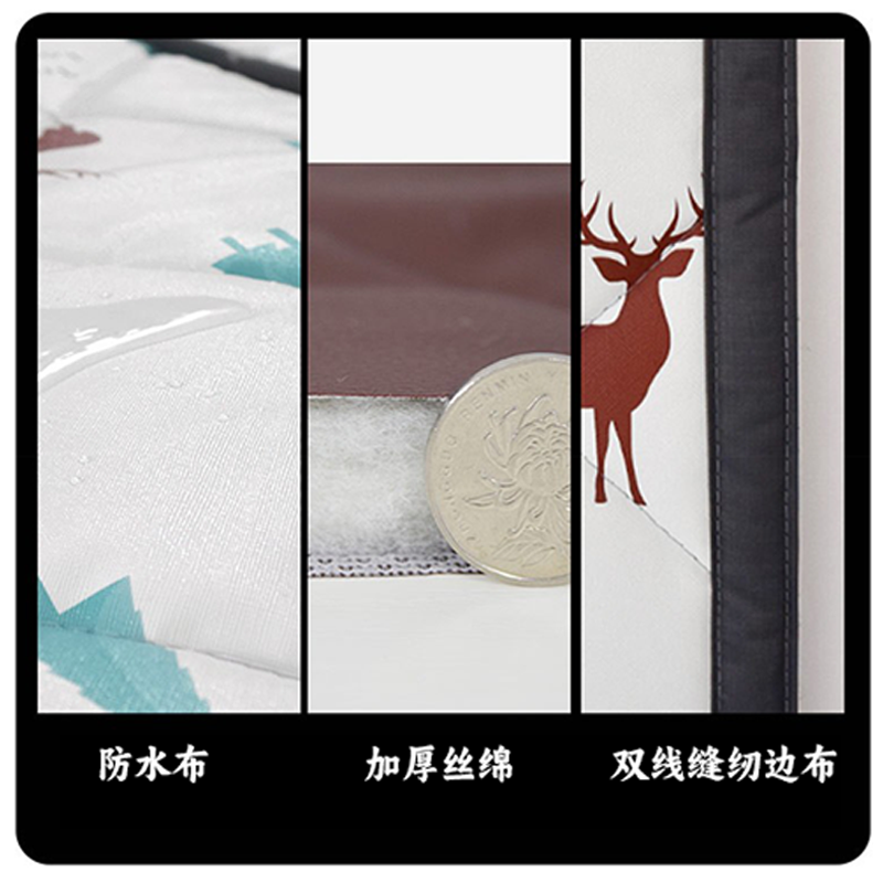 冬季家用隔断帘卧室冬天隔音棉门帘 兰蔻梦门帘