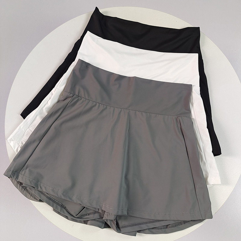 凉感冰丝健身短裙女速干跑步防走光口袋防晒高腰显瘦瑜伽网球裙裤,淘宝优惠券,粉丝福利购,淘宝优惠卷