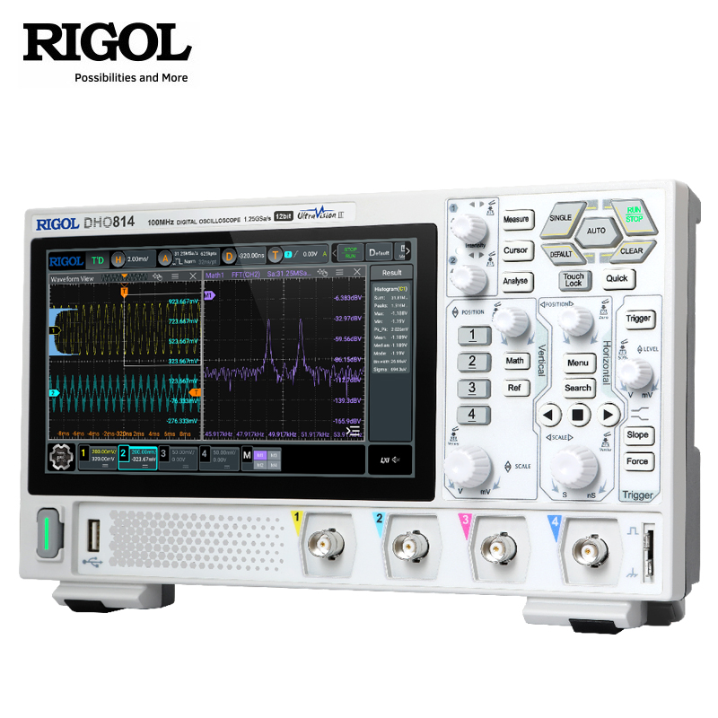 RIGOL普源DHO802/812/804/DHO814便携式100M带宽四通道数字示波器 - 图0