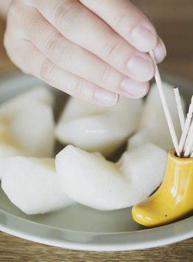 小花瓶摆件陶瓷多用途牙签筒日式