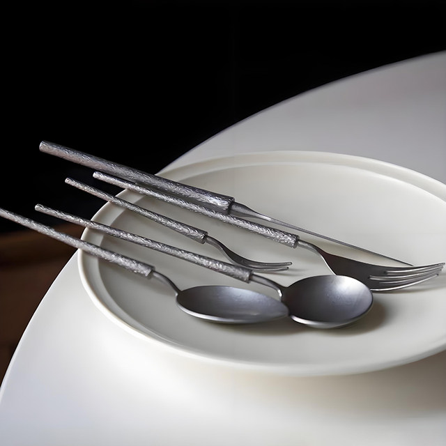 Xinjiang Craftsman Workshop Tree Branch Pattern Old Knife and Fork Spoon Tableware