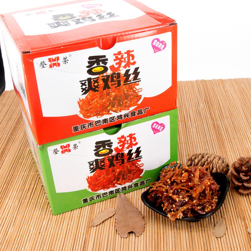 登荣爽牛肉爽口鸡辣子鸡麻辣味小零食小吃辣条儿时小时候的美食品 - 图0