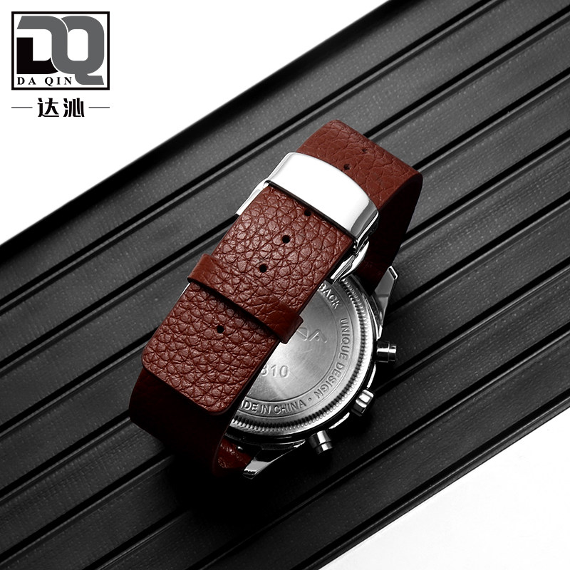 超薄柔软适配dw天王卡西欧牛皮表带 达沁配件