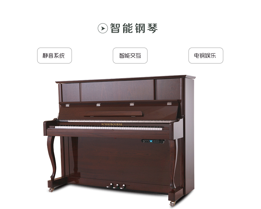 SCHAUBOURNE/肖伯恩全新智能钢琴Z-123T专业演奏娱乐家用品牌钢琴-图1