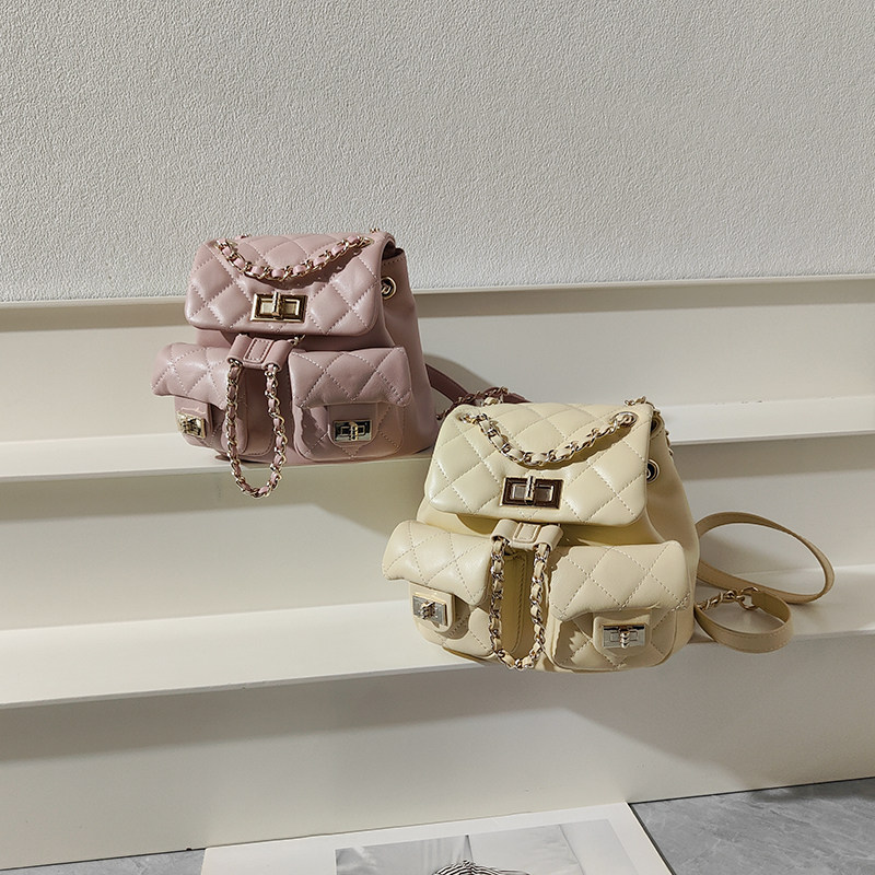 Super mini small fragrant duma leather backpack
