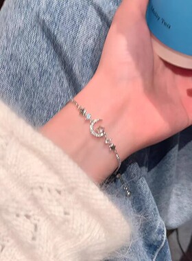 甜美轻奢星月手链女摘星揽月小众独特设计手串时尚气质百搭手饰女