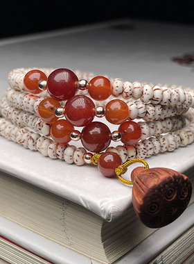 原创菩提子海南星月菩提手串手链毛衣链两用外贸文玩男女同款