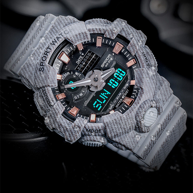 运动防水青少年初中学生潮流电子表 zky国产腕表