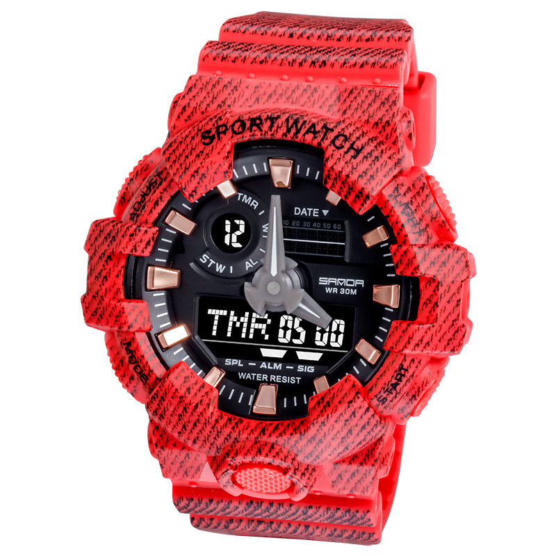 运动防水青少年初中学生潮流电子表 zky国产腕表