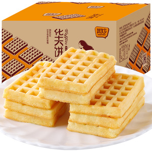 华夫饼整箱面包