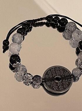 新中式水墨风山鬼钱手链