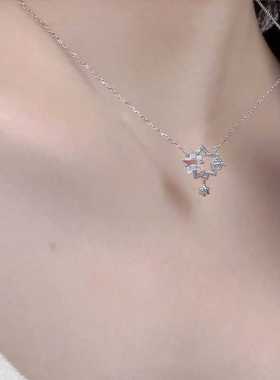 锁骨幻彩高级夏天轻奢星星项链