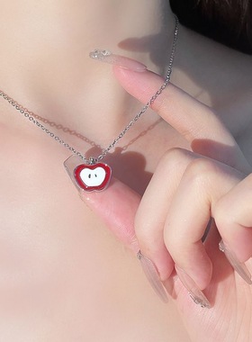 小苹果项链ins新款设计女款轻奢