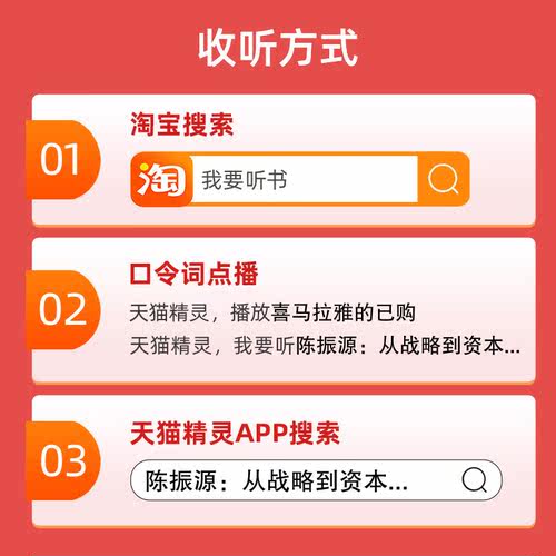 【天猫精灵有声内容，非实体书】喜马拉雅精选内容，陈振源：从战略到资本——融资全流程及BP制作 - 图1