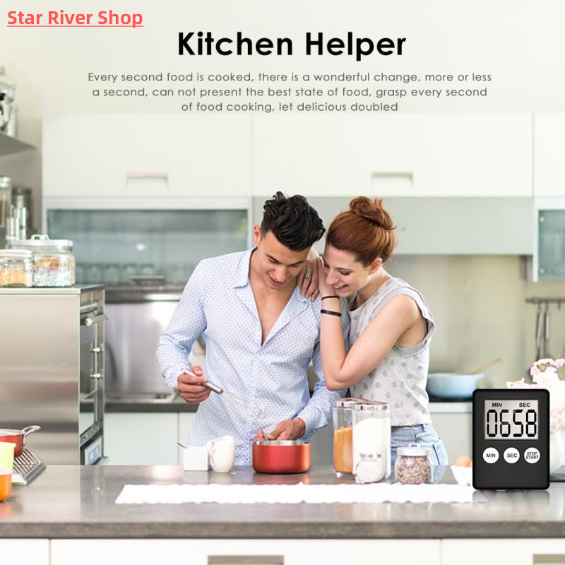 Kitchen Timer Digital Magnetic Cooking Baking LCD Count Down - 图2