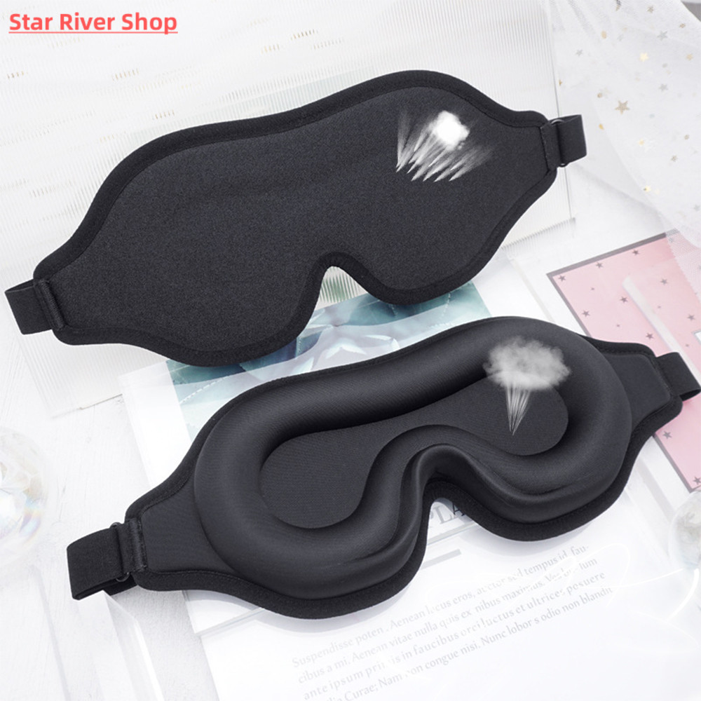 3D Memory Foam Silk Sleep Mask Soft?Women Men Eye Patches Co - 图2