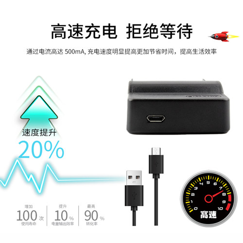 适用松下CGA-S008充电器 FX36 FX38 FX55 FX37  FX520电池USB座充 - 图1