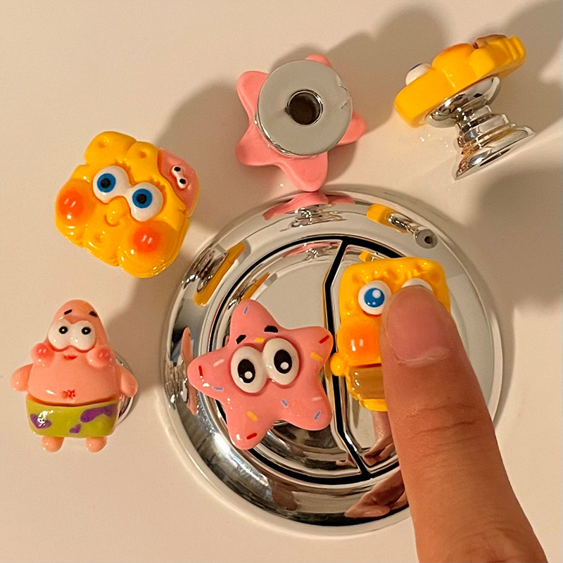 一套4个~可爱马桶开关按压器美甲专用家用卫生间冲水开关辅助神器,淘宝优惠券,粉丝福利购,淘宝优惠卷