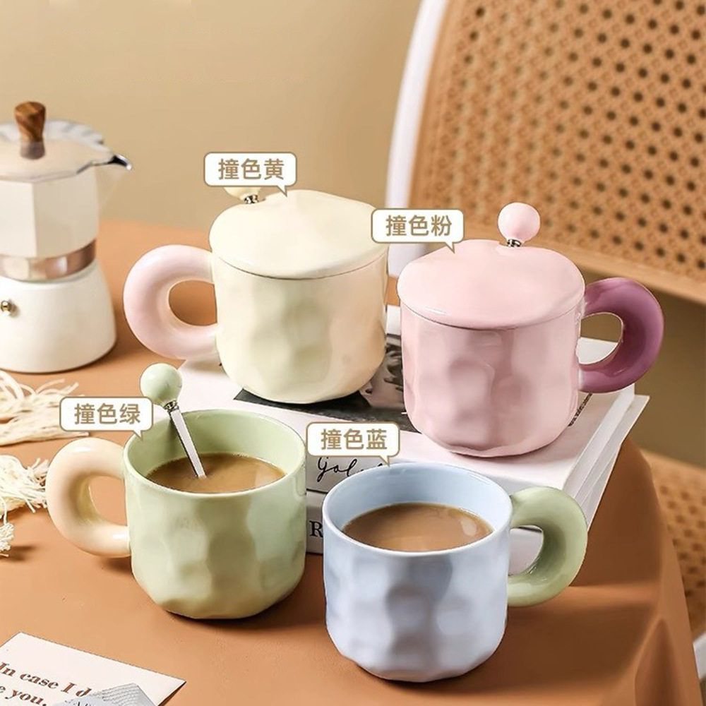 情侣水杯自画像毕业创带盖渐变马克杯陶瓷来图定制logo礼品水晶贴,淘宝优惠券,粉丝福利购,淘宝优惠卷