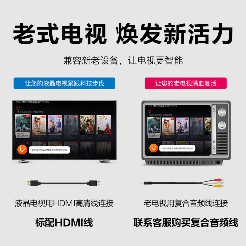 腾讯极光盒子7SE电视盒子网络机顶盒家用高清无线wifi智能播放器