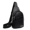 Men's and women's PU soft leather waterproof lightweight crossbody chest bag