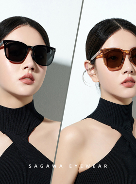 佐川偏光折叠墨镜女2025新款高级感ins防紫外线太阳眼镜男潮开车