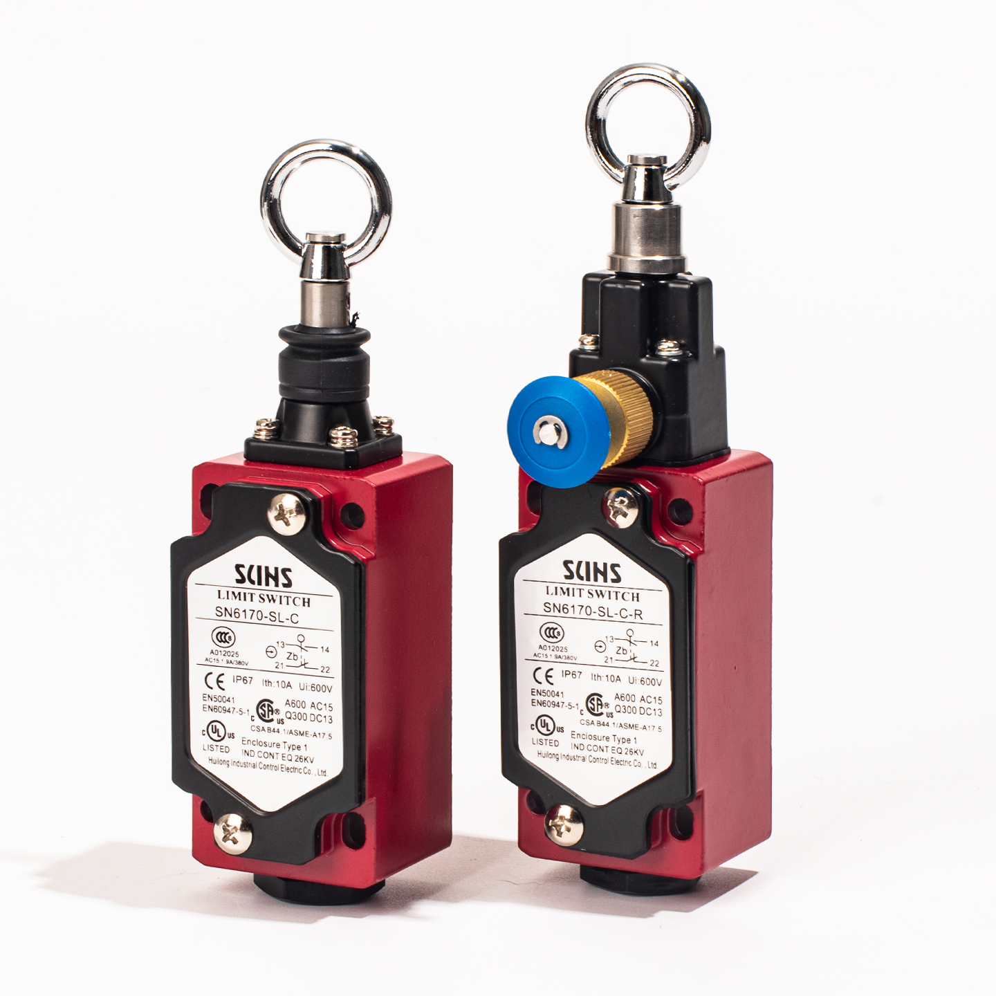 适用三实一开两闭安全拉线拉绳开关SN6170-SL7-C-R/SL2-C-R急停 - 图1