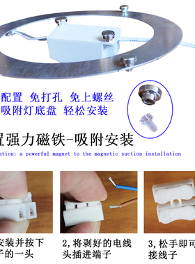 单圈贴片led灯芯卧室吸顶灯过道灯替换光源暖白光中性光圆形灯片