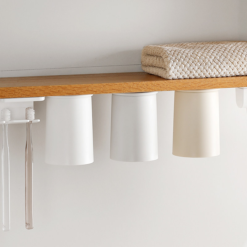 镜柜底磁吸式漱口杯牙刷杯倒挂儿童洗漱杯子挂墙置物架刷牙杯亲子,淘宝优惠券,粉丝福利购,淘宝优惠卷