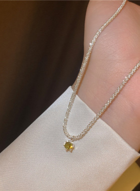 满天星项链女款轻奢锁骨链