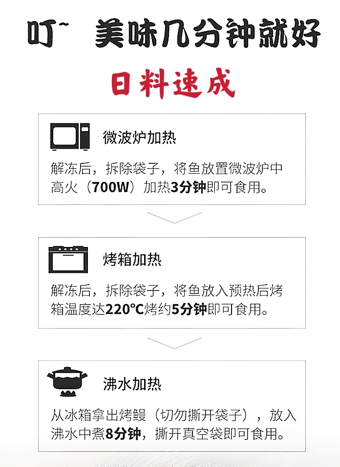 东源冠源500g*3条水产鳗蒲烧日式鳗鱼饭加热即食整条薇娅推荐同款-图2