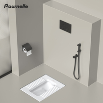 Tournelle Pünter concealed water tank embedded squat pit concealed in wall row squatting pan concealed in squat toilet