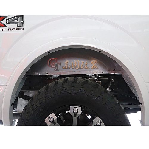 适用于福特猛禽F150后轮内衬改装叶子板内衬挡泥板车轮毂隔音护板 - 图2