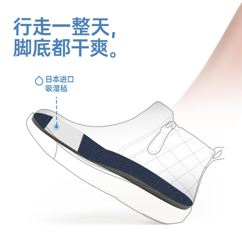 Pansy盼喜女鞋休闲短靴百搭加绒平底高帮鞋子拉链靴子秋冬
