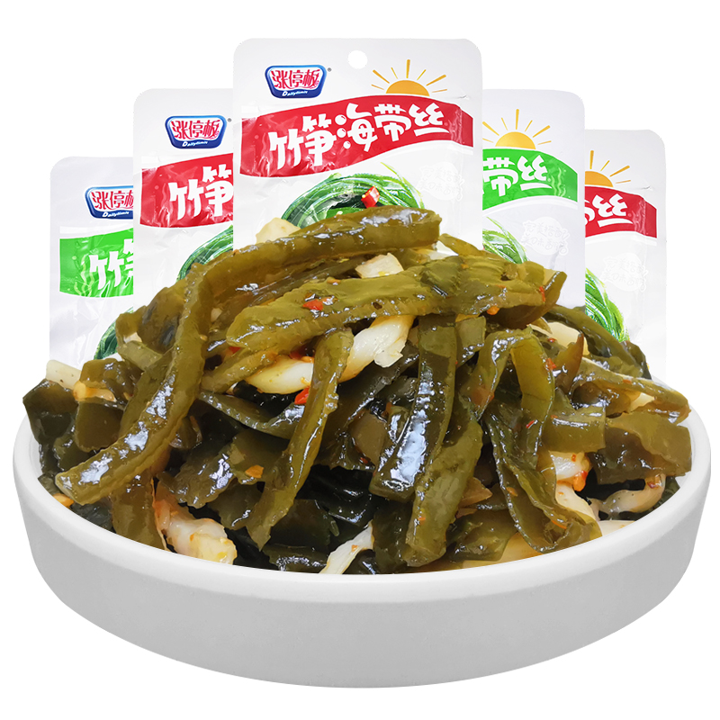 凉拌竹笋海带丝山椒味70g开袋即食涪陵榨菜下饭菜佐料咸菜海味