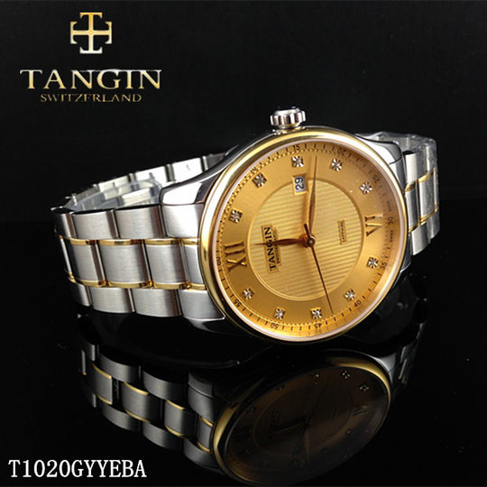 瑞士tangin天珺手表 女表正品女士石英表1020情侣腕表T1020LYWEBA