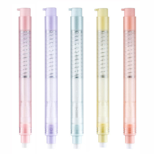 日本Tombow蜻蜓MONO橡皮雾面stick笔形按动式素描绘画橡皮笔美术学生专用替芯考试擦的干净的细节橡皮擦 - 图0