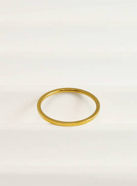 钛钢不褪色不过敏极细女戒