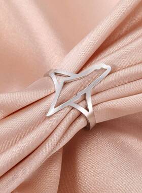 Map of Palestine 巴勒斯坦地图女式士指环不锈钢可调节开口戒指