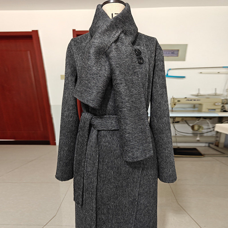 骆驼绒围巾加厚冬季高端灰白黑色双面羊绒大衣保暖毛呢外套女,淘宝优惠券,粉丝福利购,淘宝优惠卷